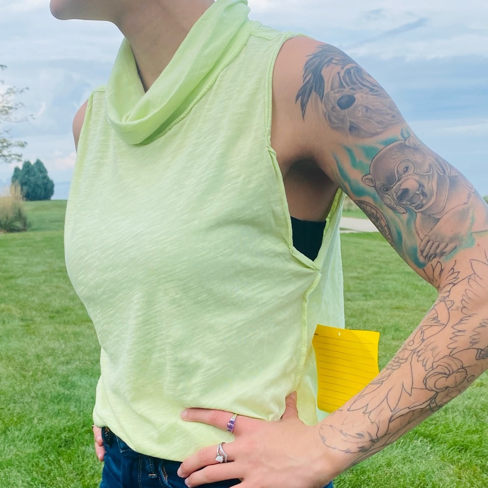 Free People Let It Be Turtle Tank XS - Picture 1 of 6